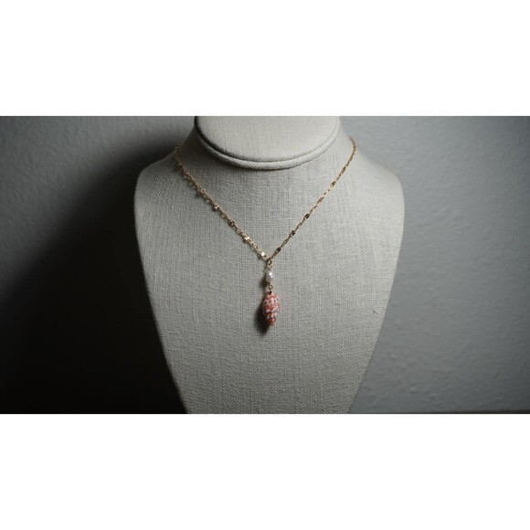 Tiny Miter Necklace, 14k Gold Fill, Dainty Hawaiian Jewelry - Picture 4 of 8